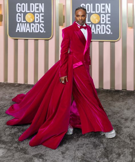 Billy Porter Dress, Billy Porter Tuxedo Gown, Billy Porter Met Gala, Billy Porter Outfits, Casual Outfits Winter Men, Billy Porter Fashion, Billie Porter, Nonbinary Fashion, Casual Outfits Winter