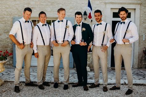 Black Suspenders Groomsmen, Sage Wedding Groomsmen, Groomsmen Attire Suspenders, Groomsmen Attire Beach Wedding, Groom Suit Black, Groomsmen Suspenders, Wedding Groomsmen Attire, Rime Arodaky, Groom Wedding Attire