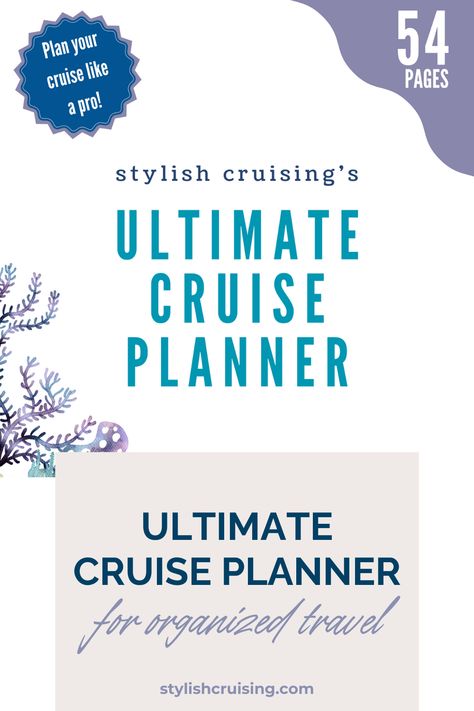 Get ready for your cruise with the Ultimate Cruise Planner! This 54-page digital download includes everything you need to plan and organize your trip effectively. From research to budgeting, packing to itineraries, this planner has it all in an easy-to-use PDF format. Ideal for those who love to have every detail of their cruise perfectly planned. Cruise Planning Printables, Free Cruise Planner Printables, Cruise Printables Free, Cruise Printables, Planning Printables Free, Cruise Planner, Cruise Checklist, Organized Travel, Group Cruise