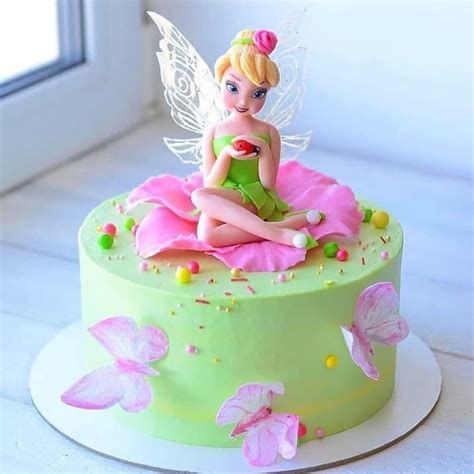 Tinkerbell Birthday Cakes, Fairy Garden Cake, Fairy Birthday Cake, Tinkerbell Cake, Disney Birthday Cakes, Tinkerbell Party, Garden Cakes, 3rd Birthday Cakes, Fairy Cakes