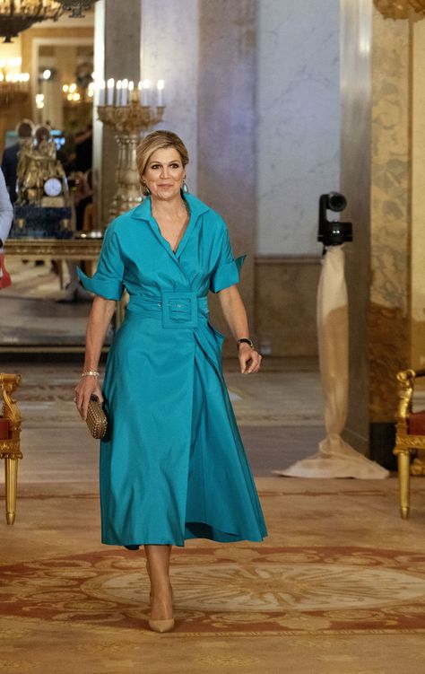 Mode Ab 50, Regina Maxima, Princess Máxima, Look Formal, Queen Dress, Queen Maxima, Celebrity Look, Royal Fashion, Looks Style