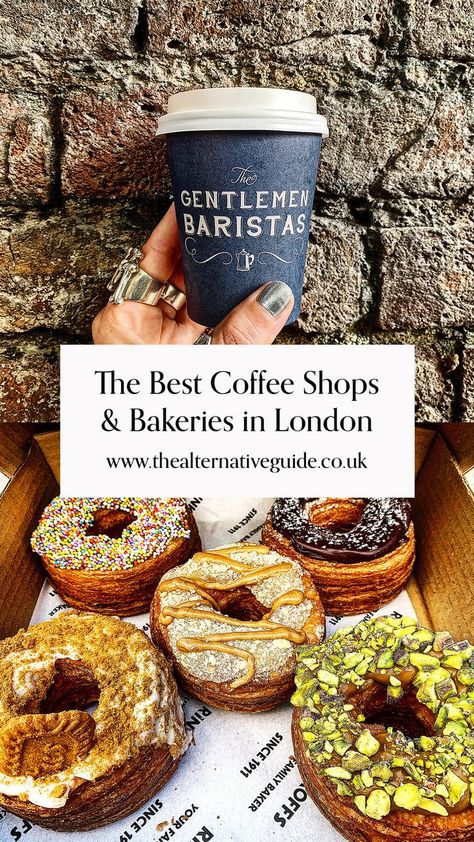 An alternative travel guide to the best independent coffee shops and bakeries in London including: The Gentleman Baristas, Cookies and Scream, Kaffeine and Rinkoff Bakery. A London city guide for fellow off-beat adventurers. London England Travel, London Cheap, London Tips, London Vacation, Best Coffee Shop, London Christmas, London Food, London Places, The Gentleman