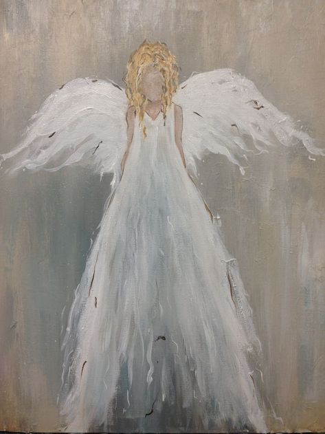 Pin by Mary Gilmore on Angel painting in 2022 | Cross art, Angel painting, Drawings Angel Wings Painting, Watercolor Angel, Wall Painting Techniques, Acrylic Ideas, Frida Art, Acrylic Art Projects, Painted Ornament, Art Angel, Angel Artwork