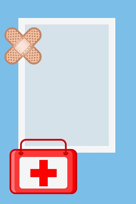 Minimal Hospital Medical Equipment Promotional Poster Vector Background First Aid Background, Medical Frame, First Aid Poster, Surgical Technologist Student, Classroom Clipart, All About Me Preschool, Medical Posters, Healthcare Business, Medical Wallpaper