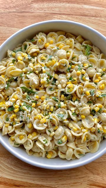 Cook Fast, Eat Well on Instagram: "Creamy Pasta with Jalapeño and Corn⁣ This pasta is spicy, a little sweet, and really creamy.⁣ ⁣ Adapted from the New York Times. Orecchiette With Corn, Jalapeño, Feta, and Basil Pasta, August 2018⁣ ⁣ 1 pound orecchiette pasta⁣ 2 tablespoons olive oil ⁣ 3 tablespoons butter⁣ 1 medium onion, finely chopped⁣ 3 cloves garlic, minced⁣ 1 medium jalapeño, finely chopped⁣ 2 cups fresh or frozen corn (about 3 ears of fresh corn )⁣ 1 ½ cups half and half⁣ ½ cup grated pa Pasta With Corn Mint And Red Onions, Pioneer Woman Pasta With Pancetta And Corn, Pasta With Jalapenos, Pioneer Woman Pasta, Pasta With Corn, Corn Recipes Side Dishes, Pancetta Pasta, College Cooking, Meal Rotation