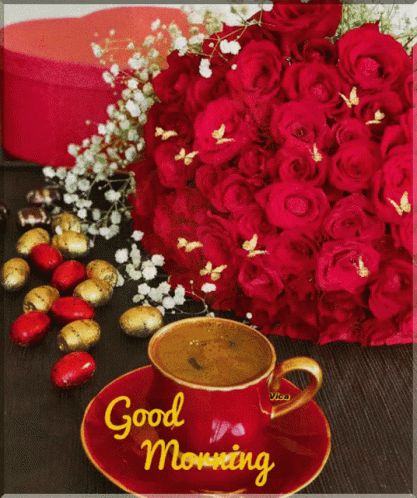 Android Wallpaper Blue, Good Morning Coffee Gif, Good Morning Beautiful Flowers, Beautiful Flowers Photography, Good Morning Friends Images, Coffee Flower, Tea Break, Morning Tea, Good Morning Coffee