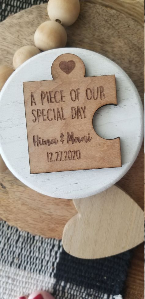 Wedding Puzzle Pieces, Wedding Favours Magnets, Wedding Puzzle, Inexpensive Wedding Favors, Wedding Magnet, Wedding Giveaways, Best Wedding Favors, Etsy Wedding Favors, Wedding Favors Cheap