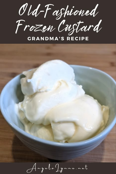 Frozen Custard Recipe Easy, Custard Style Ice Cream, How To Make Frozen Custard At Home, Ninja Creami Frozen Custard Recipes, Ninja Creami Frozen Custard, Frozen Custard Recipe Ice Cream Maker, Ice Cream Custard Recipe, Homemade Frozen Custard Recipes, Homemade Custard Ice Cream Recipes