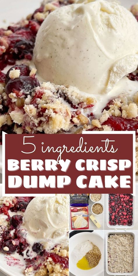 Berry Cobbler Recipes, Blueberry Dump Cakes, Berry Crisp, Dump Cakes, Berry Cobbler, Nutella Cheesecake, Berry Dessert, Dessert Simple, Dinner Club