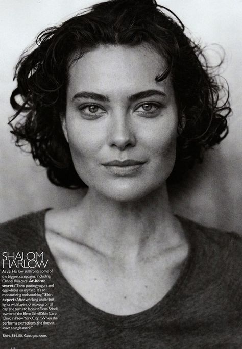 Shalom Harlow Models Without Makeup, Mert And Marcus, September Fashion, Shalom Harlow, Original Supermodels, Peter Lindbergh, Christy Turlington, Female Portraits, Famous Models