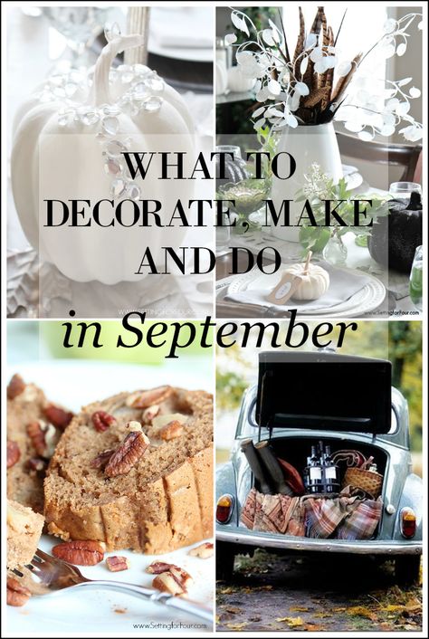 Celebrate Fall with these tasty recipes, decorating ideas and fun DIY projects… September Decorations, Fun Diy Projects, Diy Fashion Trends, Colour Trend, Thanksgiving Harvest, Pink Furniture, Game Day Appetizers, Coffee Bars In Kitchen, Cheese Balls