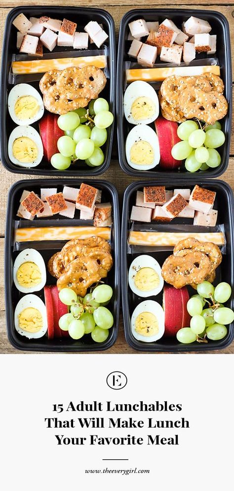 Adult Lunchables, Protein Box, Make Lunch, Adult Lunches, Healthy Lunch Snacks, Meal Prep Snacks, Healthy Lunch Meal Prep, Work Meals, Easy Healthy Meal Prep