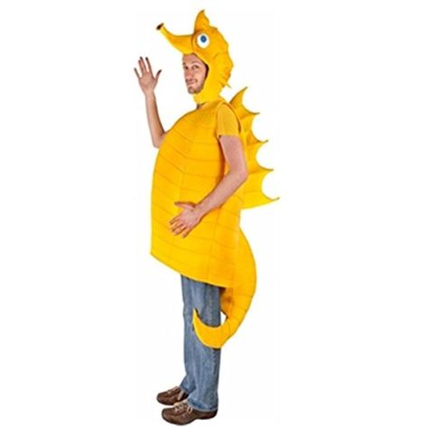 Mocgek Yellow Hippocampus Marine Animals - Brought to you by Avarsha.com Sea Horse Costume, Seahorse Costume, Under The Sea Costumes, Finding Nemo Costume, Sea Creature Costume, Nemo Costume, Sea Costume, Horse Costume, Fish Costume