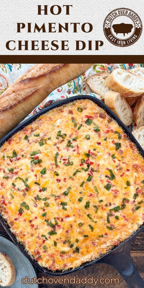 Iron Skillet Cheese Dip, Spicy Pimento Cheese Dip, Brenda Gantt Recipes Pimento Cheese, Baked Pimento Cheese Dip, Pimento Cheese Appetizer Ideas, Hot Pimento Cheese Dip, Pimento Cheese Dip Recipe, Pimento Cheese Appetizer, Pimento Cheese Recipe