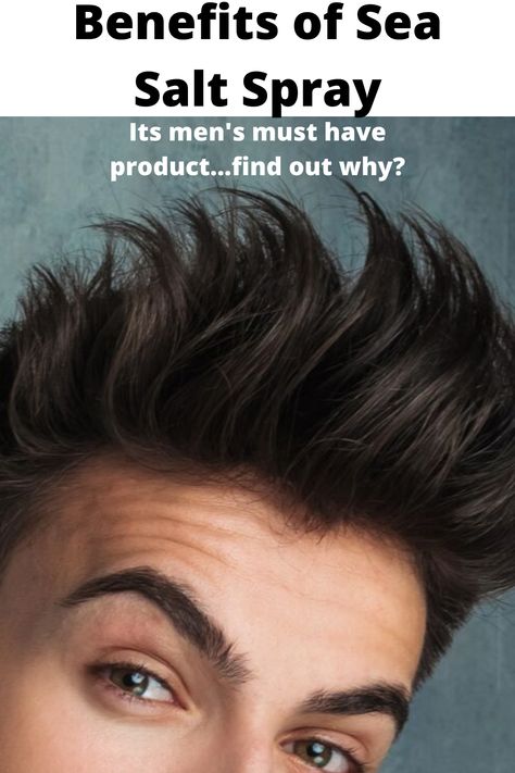 Sea Salt Spray has many benefits and its fast becoming the secret in most men's grooming kit. Find out how Sea Salt Spray can add extra texture, volume, curls and more. #mensgrooming #menshair #menshairstyles #seasaltspray #men #mensfashion Men Hair Care Tips, Sea Salt Spray For Hair Men, Silky Hairstyles For Men, How To Add Texture To Hair, Mens Hair Care Products, How To Add Volume To Hair, Benefits Of Sea Salt, Frizzy Hair Men, Salt Spray For Hair