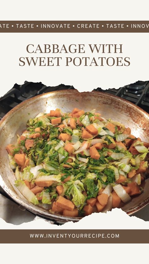 Cabbage And Sweet Potato Recipes, Sweet Potato Stir Fry, Sauteed Sweet Potatoes, Healthy Cabbage, Ham And Cabbage, Garlic And Oil, Sweet Potato Oven, Butternut Squash Sweet, Boiled Cabbage