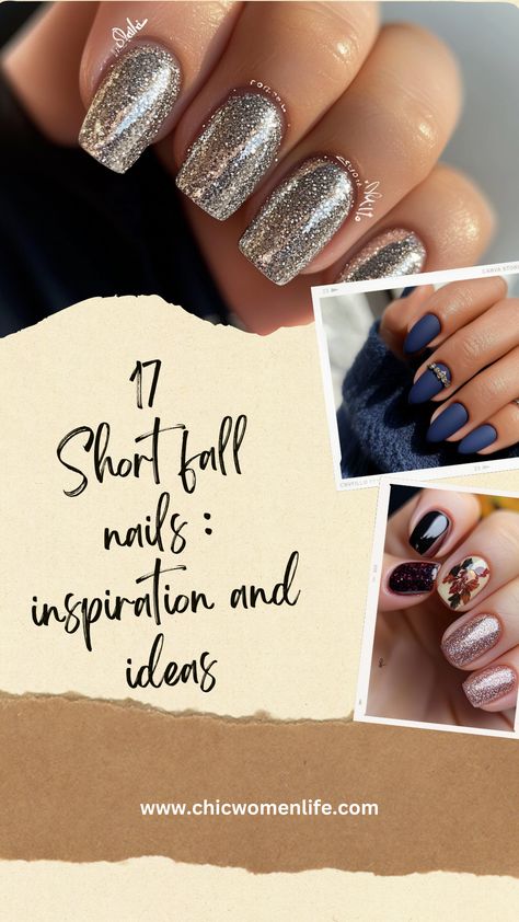 Short fall nails : inspiration and 17 ideas Colorful Short Nails, Fall Nails Inspiration, Dessert Quotes, Short Fall Nails, Fall Nail Design, Trendy Nail Designs, Fruit Animals, Green Fruit, Delish Recipes