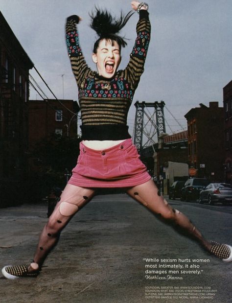 Riot Grrrl Fashion, Ying Gao, Feminist Punk, Kathleen Hanna, Riot Grrrl, Women In Music, I'm With The Band, Celebrity Babies, People Magazine