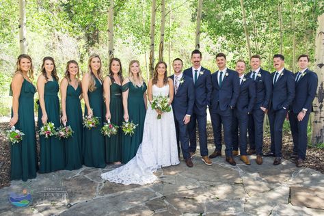 Emerald Wedding Party Attire, Navy And Green Suit Wedding, Forest Green And Navy Blue Wedding, Navy And Hunter Green Wedding, Forest Green Wedding Party, Forest Green And Navy Wedding, Navy Blue And Emerald Green Wedding, Emerald Green And Navy Blue Wedding, Navy And Emerald Wedding