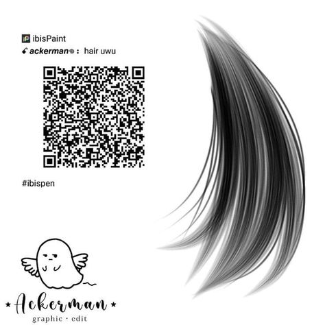 Ibid Paint Qr Code Brush, Ibid Paint Qr Code, Ibis X Paint Qr Codes, Hair Ibis Paint Code, Paint Brush Drawing, الفن الرقمي, Drawing Hair Tutorial, Paint Brush Art, Brush Drawing