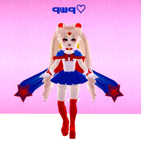 roblox cosplay outfit Sailor Moon Royale High, Royale High Pfp, Roblox Cosplay, Moon Outfit, High Pfp, Powerpuff Girls Characters, Sailor Moon Outfit, Rh Outfits, Roblox Ideas