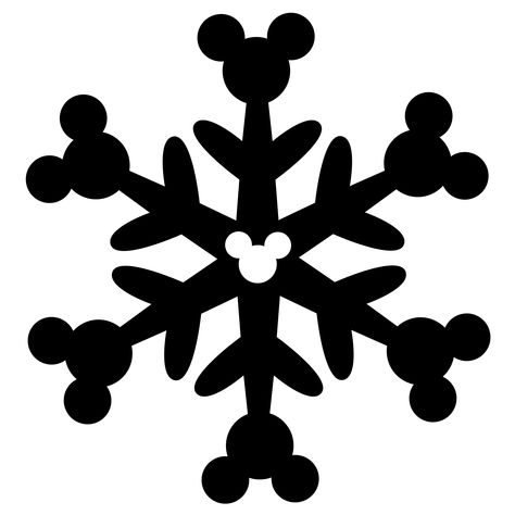 Mickey Snowflake Svg, Mickey Mouse Snowflakes, Disney Christmas Svg Free, Disney Snowflakes, Mickey Mouse Navidad, Disney Christmas Decorations Diy, Disney Templates, Mickey Snowflake, Natal Do Mickey Mouse