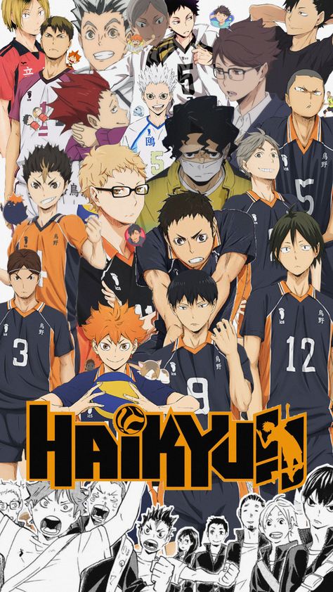 #haikyuu Anime Poster, Wallpaper Cave, Haikyuu Anime, Wallpapers, Anime, Black