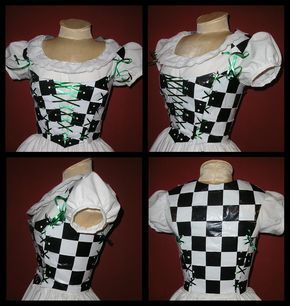 Duck tape crafts | Duck Tape Corset by #DuckTapeClub on deviantART Duck Tape Dress, Duct Tape Clothes, Duct Tape Prom Dress, Duct Tape Dress, Goth Diy, Duct Tape Projects, Duct Tape Crafts, Tape Design, Goth Clothing