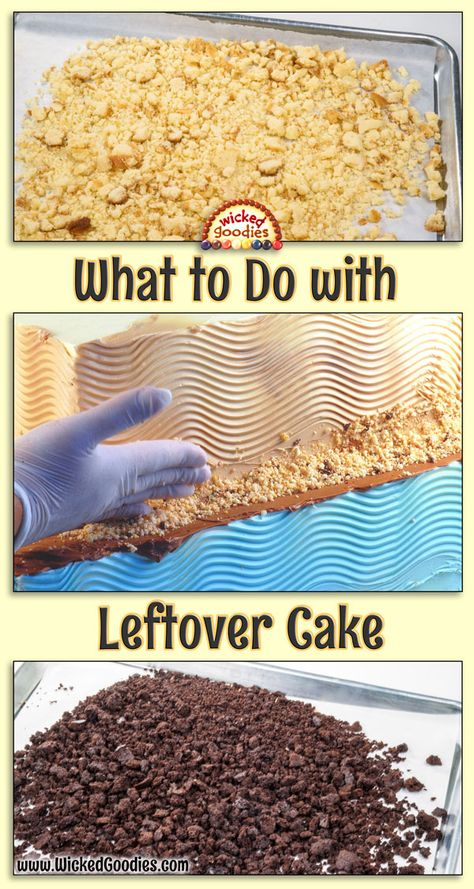 Wicked Goodies | What To Do with Leftover Cake | https://www.wickedgoodies.net Cake Ideas Videos, Leftover Cake Ideas, Leftover Chocolate Cake, Crumb Recipe, Chocolate Pudding Cake, Chocolate Pound Cake, Cake Templates, Cupcake Recipes Chocolate, Leftover Cake