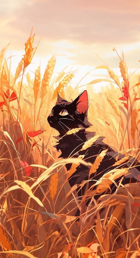 Bel Art, Art Mignon, Art Et Illustration, Cool Wallpapers Art, Warrior Cat, Dessin Adorable, Anime Cat, 판타지 아트, Pretty Wallpapers Backgrounds