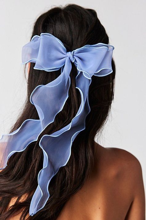 Free People Lady Bow dupe for only $10! 2 piece Bow Colorful Ribbon Hair Clips Braided Hair Ribbon Ponytail Holders Decorative Hair Accessories for Women and Girls Ice Princess Blue Long Bob Haircut With Layers, Long Bob Haircuts, Hair Transformation, Layered Haircuts, Trendy Hairstyles, Bobs Haircuts, Hair Looks, Hair Goals, Hair Inspo