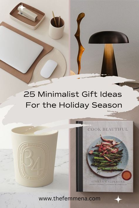 Don't stress about finding the perfect gift for her! Embrace a minimalist approach with our 25 cute and practical gift ideas for her. Head over to The Femmena and simplify her life now with these great gift ideas for the holiday season. Gift Ideas For Minimalist, Wierd Gifts, New Years Presents Ideas, Minimalist Gift Ideas, Practical Gift Ideas, Funky Gifts, Gift Ideas Christmas, Terrariums Kits, Minimalist Women