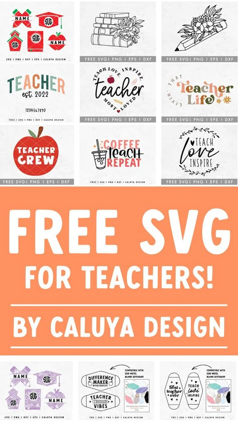 FREE SVG for Teachers