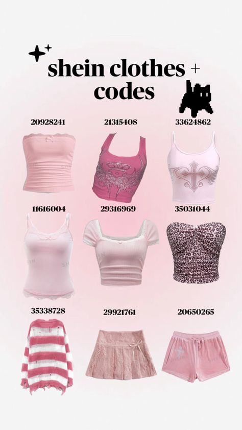 Feel free to write to me what other codes you would like (for example clothes with other colors, accessories, styles) #sheincodes #pink #codes #shein #fyp Matching Outfits Best Friend, Latina Fashion Outfits, Practical Fashion, Fashion Design Collection, Shein Outfits, Cute Lazy Day Outfits, Shein Dress, Mood Board Fashion, Fashion Hacks Clothes