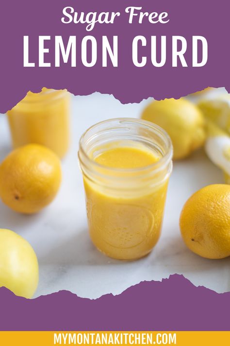 Sugar Free Lemon Curd is loaded with a creamy, sweet lemon flavor in every bite. This recipe is so simple to whip up, it'll easily be a new favorite. Plus, it's perfect for topping all your favorite low carb desserts! Sugar Free Lemon Curd, Low Carb Peanut Butter, Sugar Free Treats, Lemon Curd Recipe, Gluten Free Sugar Free, Low Carb Sweets, Low Carb Meals Easy, Sugar Free Desserts, Low Carb Recipes Dessert