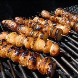 Skewered Grilled Potatoes - Allrecipes.com Cook Potatoes In Microwave, Wedges Recipe, Grilled Potatoes, Potato Sides, Potato Side Dishes, Potato Wedges, How To Cook Potatoes, On The Grill, Potato Dishes