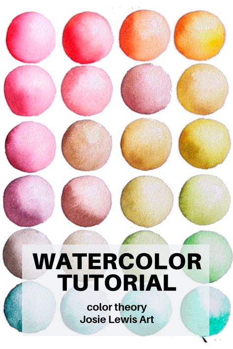 2024 Watercolor, Colour Blending, Beginner Watercolor, Watercolor Painting Tutorial, Basic Watercolor, Watercolour Ideas, Paintings Tutorials, Acrylic Tips, Watercolor Circles