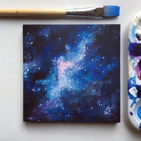 Galaxy Painting Space Painting Space Print by JenAranyiDesign Galaxy Ideas, Galaxy Art Painting, Hippie Kunst, Painting Space, Diy Galaxy, Space Painting, Painting Canvases, Social Art, Galaxy Painting