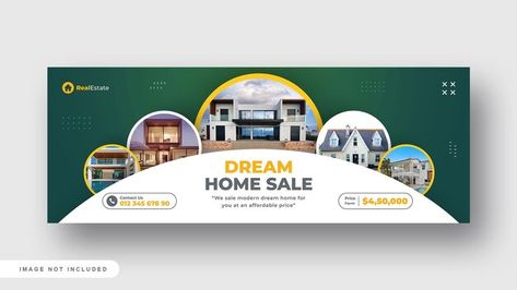 Facebook Cover Photo Real Estate, Real Estate Cover Photos Facebook, Home Banner Design, Real Estate Banner Design, Modern Banner Design, Banner Design Ideas, Google Banner Ads, Rollup Banner Design, Real Estate Banner