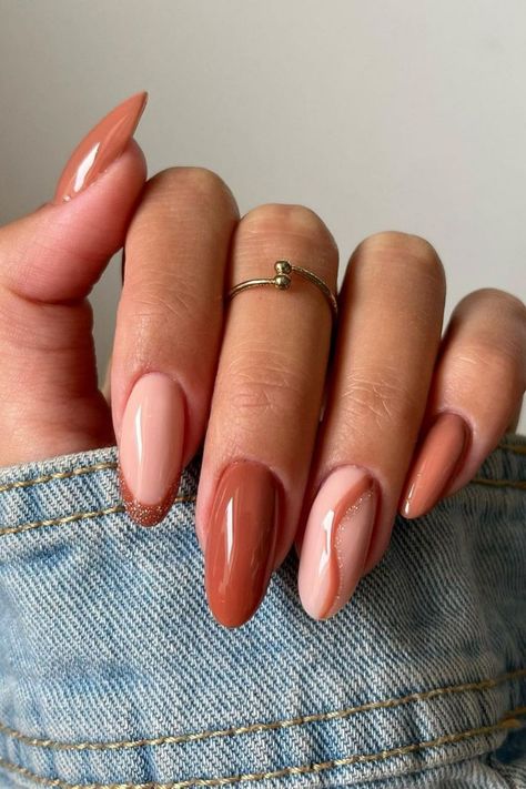 Nail 2022, Simple Toe Nails, Nails Autumn, Autumn Nail, Fall Gel Nails, Nails 2022, Nails Fall, 2022 Trends, Dipped Nails