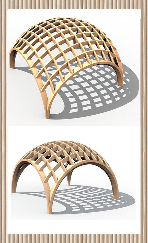 Funicular Architecture, Rhino Architecture Models, Dome Structure Architecture, Parametric Design Interior, Rhino 3d Modeling, Circular Pavilion, Dome Architecture, Geodesic Dome Homes, Dome Structure