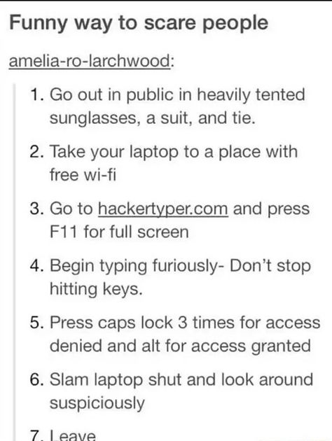 How to scare people 101 Ways To Scare People, Funny Bucket List, Funny Notes, What To Do When Bored, Fun Sleepover Ideas, Sleepover Things To Do, Things To Do When Bored, Things To Do At A Sleepover, Crazy Things To Do With Friends