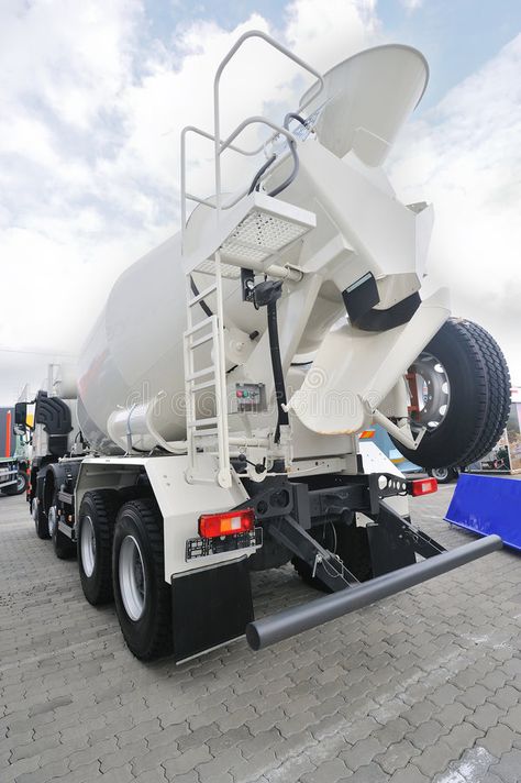 Concrete Mixer Truck. Stationing in an exposition , #Sponsored, #Mixer, #Concrete, #Truck, #exposition, #Stationing #ad Concrete Mixer Truck, Concrete Truck, Mixer Truck, Concrete Mixers, Stock Photography Free, Yard, Trucks, Sports, Quick Saves