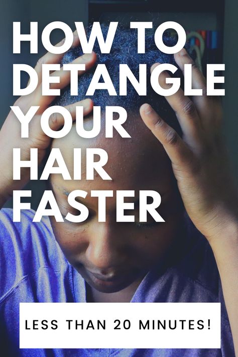 How To Detangle Hair After Braids, Braids 4c Hair, Hair After Braids, Detangling Natural Hair, Type 4 Hair, Hair Knot, 4c Hair, Afro Hair, Hair Detangler