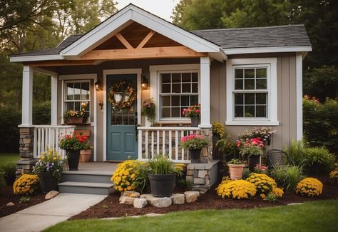 Granny Pods Backyard Cottage, Granny Flat Interior, One Story Tiny House, Grandma Pods, Small Modular Homes, Buy A Tiny House, Granny Pods, Granny House, Tiny House Company