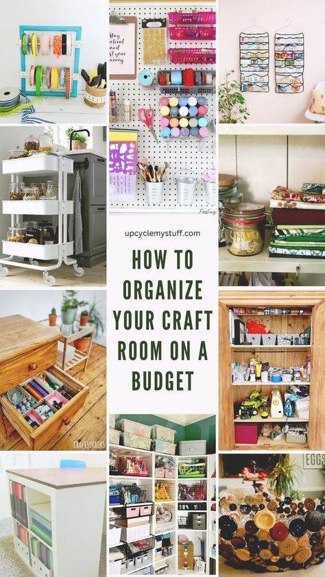 Get inspired by craft room storage ideas that make organizing fun and easy! From art studio organization and vintage craft room setups to IKEA craft room hacks, these craft room organization DIY tips are perfect for any crafting space. Try creative craft room ideas on a budget, explore craft room decor, and find craft room layout ideas for small spaces. Whether you need art supplies storage or a functional craft room office, these ideas make crafting more enjoyable! Art Canvas Storage Ideas, Closet Craft Storage Organizing Ideas, Compact Craft Storage, Crafting Supplies Organization, Craft Closet Storage Ideas, Ways To Organize Art Supplies, Craft Room On A Budget Diy, Craft Room Inspiration Small Spaces, Organize Arts And Crafts Supplies