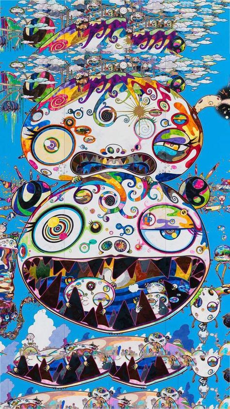 Takashi Murakami Wallpaper iPhone Discover more Art, Artwork, Murakami, Murakami Art, Murakami Flower wallpaper. https://www.kolpaper.com/91913/takashi-murakami-wallpaper-iphone/ Takashi Murakami Art Paintings, Takashi Murakami Painting, Murakami Wallpaper, Takashi Murakami Art, Thinking Process, Gagosian Gallery, Japanese Pop Art, Claes Oldenburg, Superflat