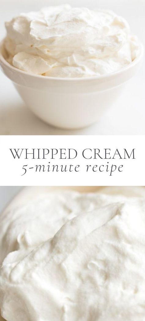 Easy Whipped Cream Recipe, Best Whipped Cream, Make Whipped Cream, Homemade Whipped Cream Recipe, Whipped Cream Recipe, Sweet Whipped Cream, Vegan Whipped Cream, Recipes With Whipping Cream, Julie Blanner