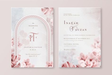 Bridesmaid Invitation Card, Wedding Invitation Details Card, Nikah Decor, Wedding Graphics, Digital Invitations Wedding, Wedding Logo Design, Bridesmaid Invitation, White Wedding Invitations, Islamic Wedding