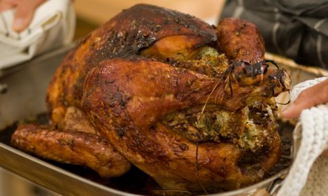 Asian Roast Turkey with Sticky Rice Stuffing Rice Stuffing Recipes, Rice Stuffing, Turkey Stuffing, Turkey Chicken, Roast Chicken Recipes, Stuffing Recipes, Think Food, Sticky Rice, Roast Recipes